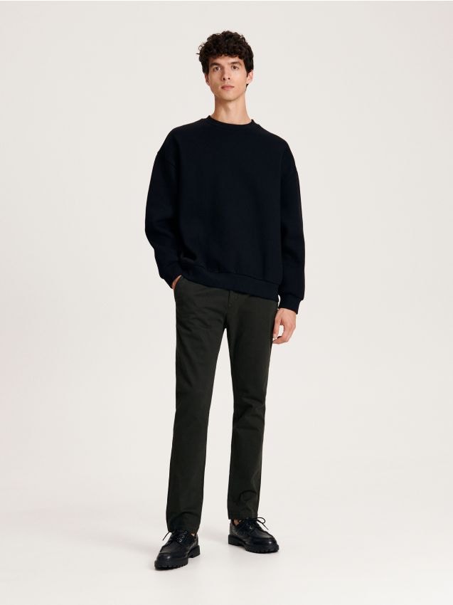 Reserved - pantaloni chino slim fit - verde