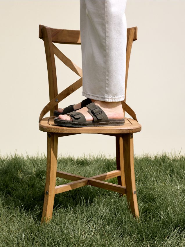 Leather rich sliders - RESERVED