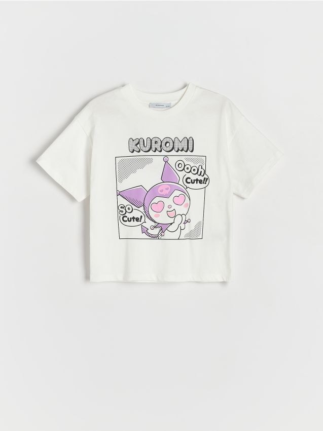 Reserved - girls` t-shirt - crem