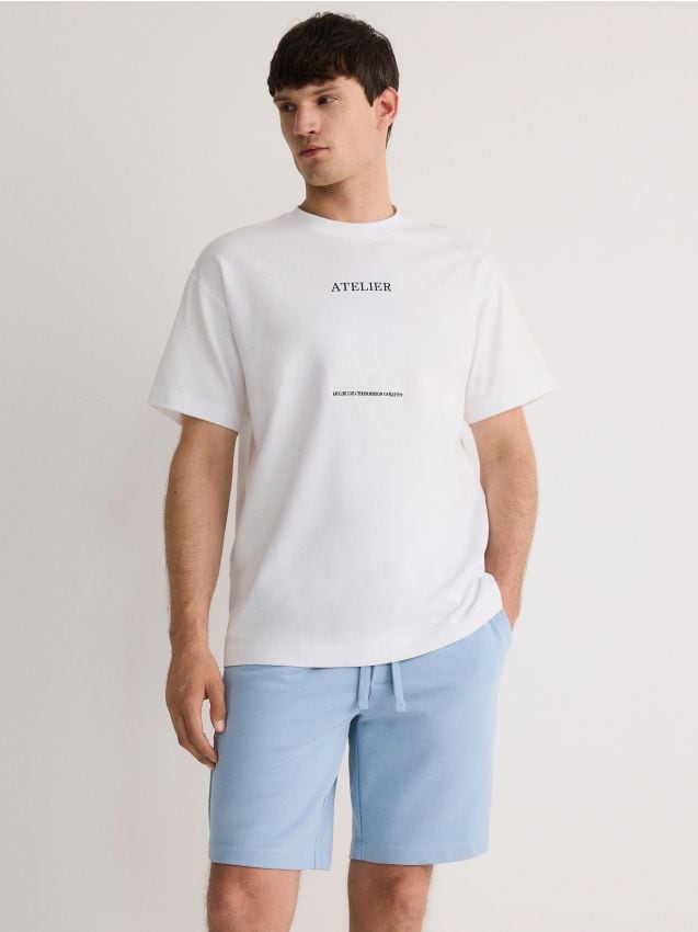 Reserved - pantaloni scurți sportivi - albastru-deschis