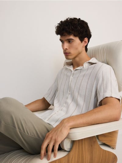 Črtasta srajca comfort fit