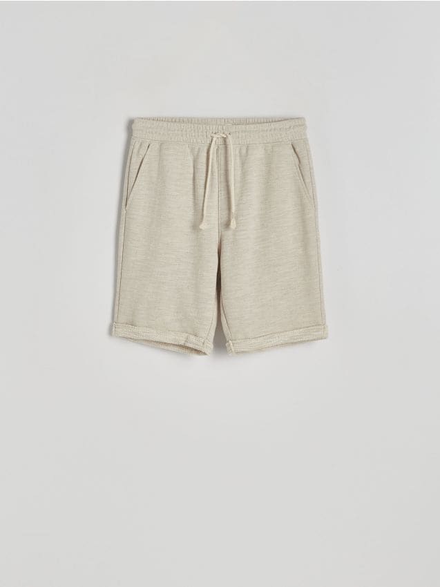 Short regular en tissu texturé - RESERVED
