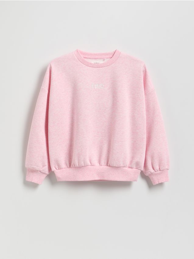 Sweat à capuche avec slogan brodé - RESERVED