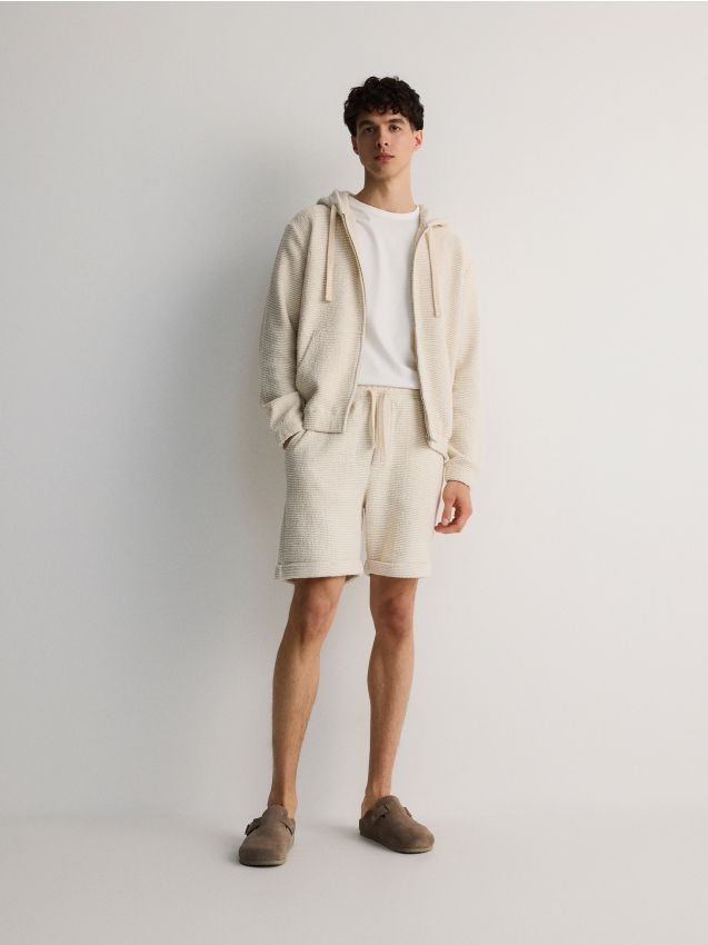 Structural jersey shorts - RESERVED