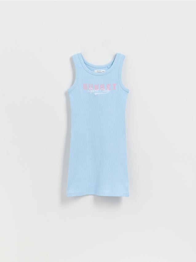 Reserved - GIRLS` DRESS - albastru-pal