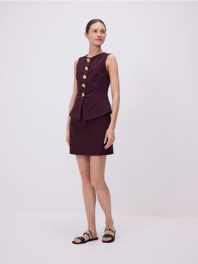 Vest with decorative buttons - RESERVED