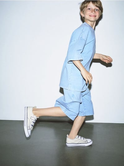 Baumwollset mit Shorts