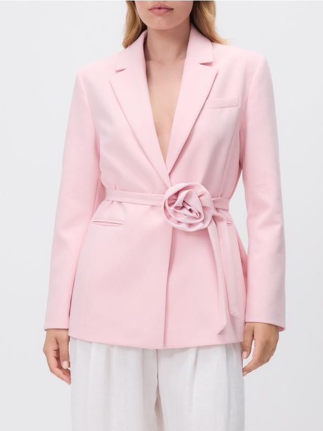 Blazer with decorative rose - RESERVED