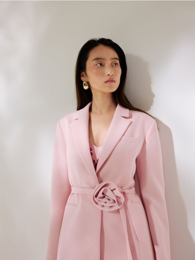Blazer with decorative rose - RESERVED