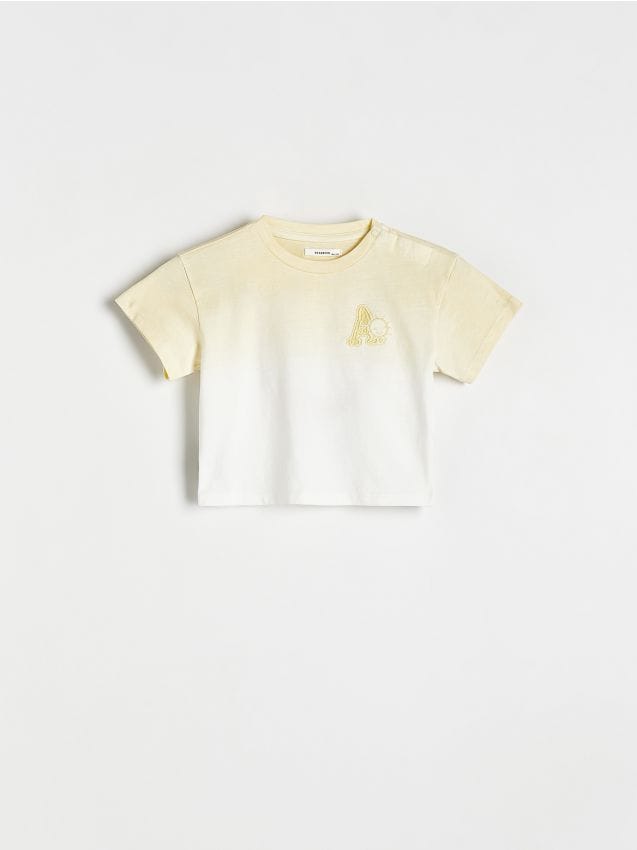 Reserved - t-shirt cu efect ombre - galben