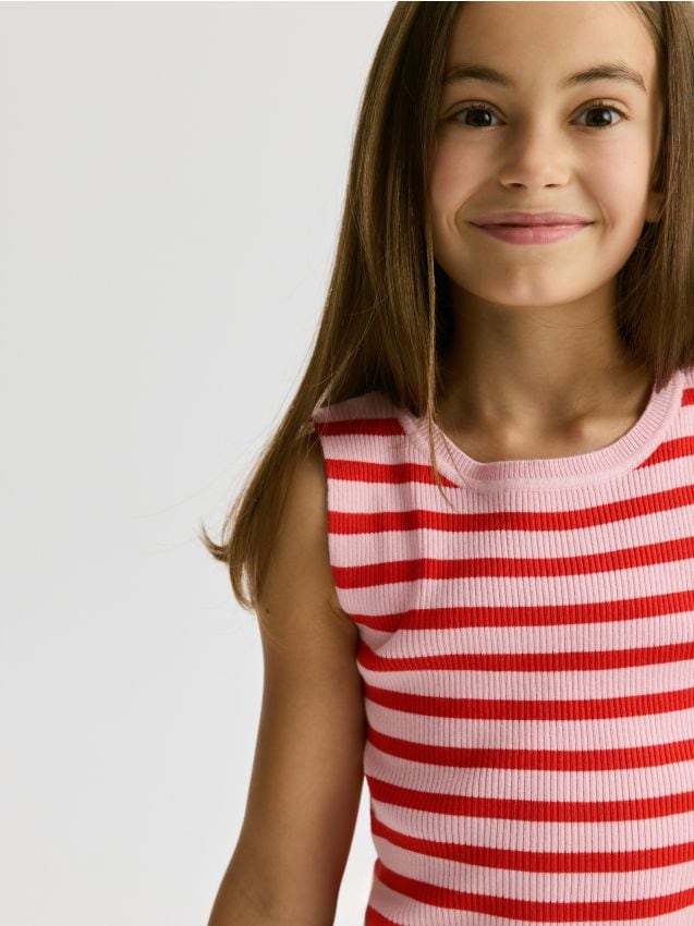 Ribbed striped top - RESERVED