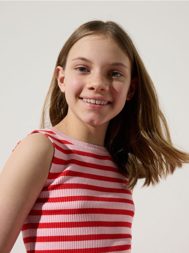 Ribbed striped top - RESERVED