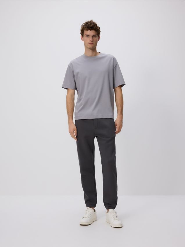 Boxy t-shirt in mercerized cotton - RESERVED