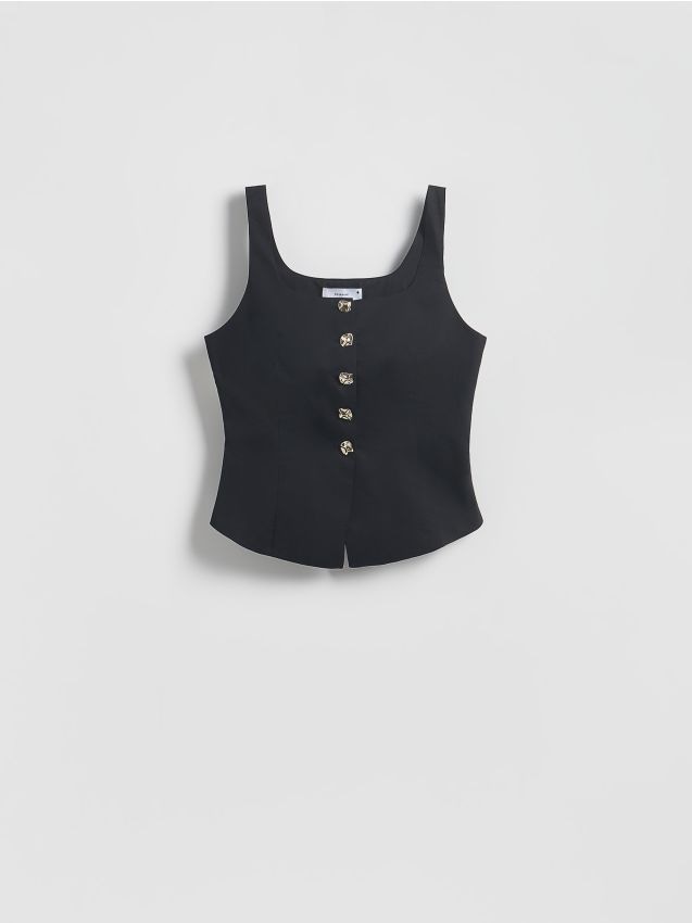 Dekoratiivsete nööpidega vest - RESERVED
