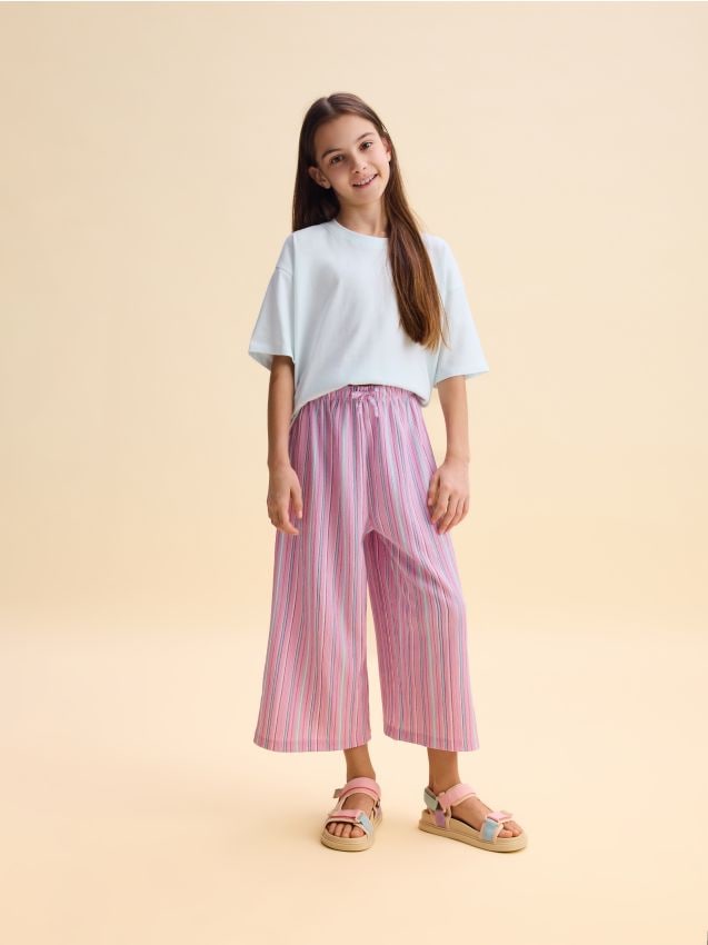 Jersey culotte trousers - RESERVED