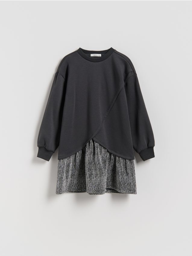 Reserved Reserved - Φόρεμα με συνδυασμό υφασμάτων