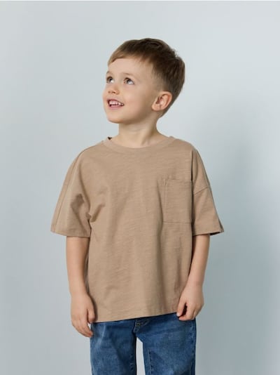 Bawełniany t-shirt oversize