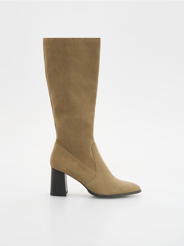 Suede heeled boots - RESERVED