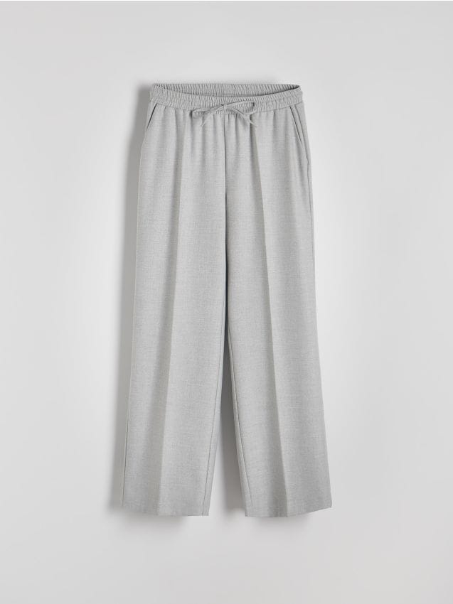 Reserved - LADIES` TROUSERS - gri-neutru