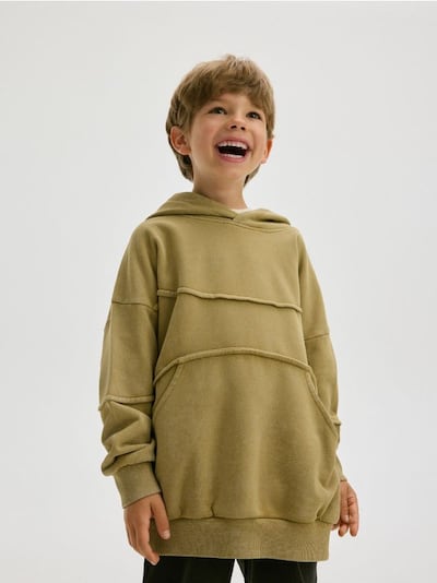 Sweatshirt com capuz oversized