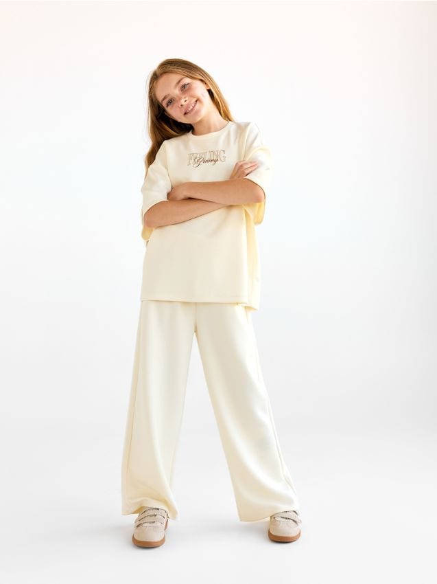 Wide leg trousers - RESERVED