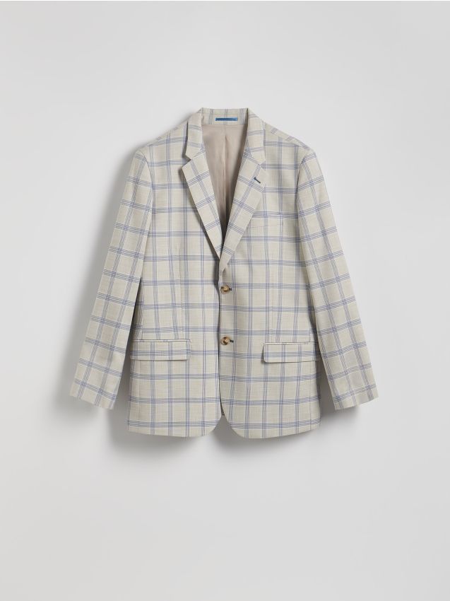 Check slim fit blazer - RESERVED