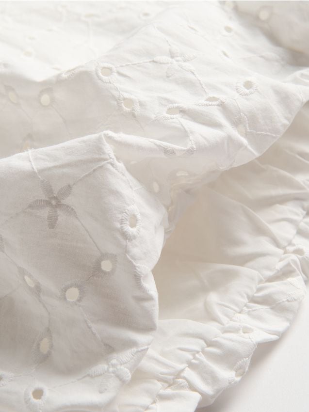 Cotton broderie blouse
