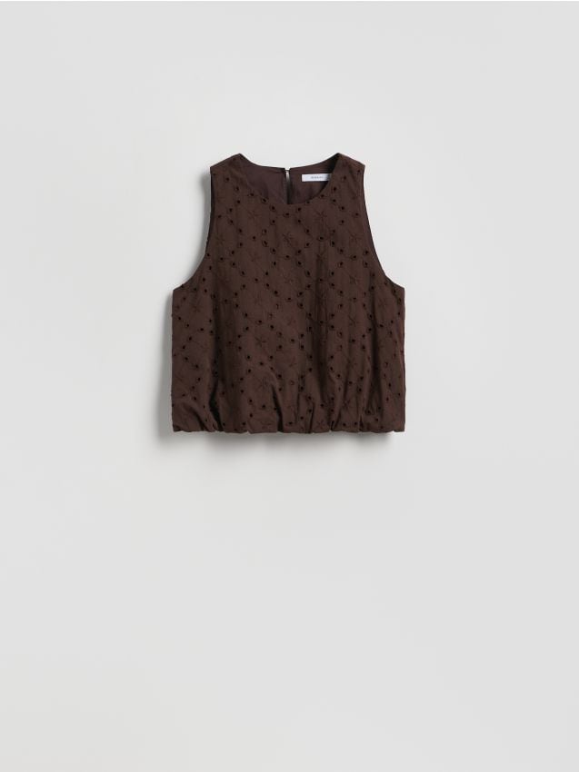 Cotton broderie blouse - RESERVED