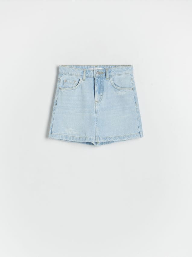 Denim skort - RESERVED