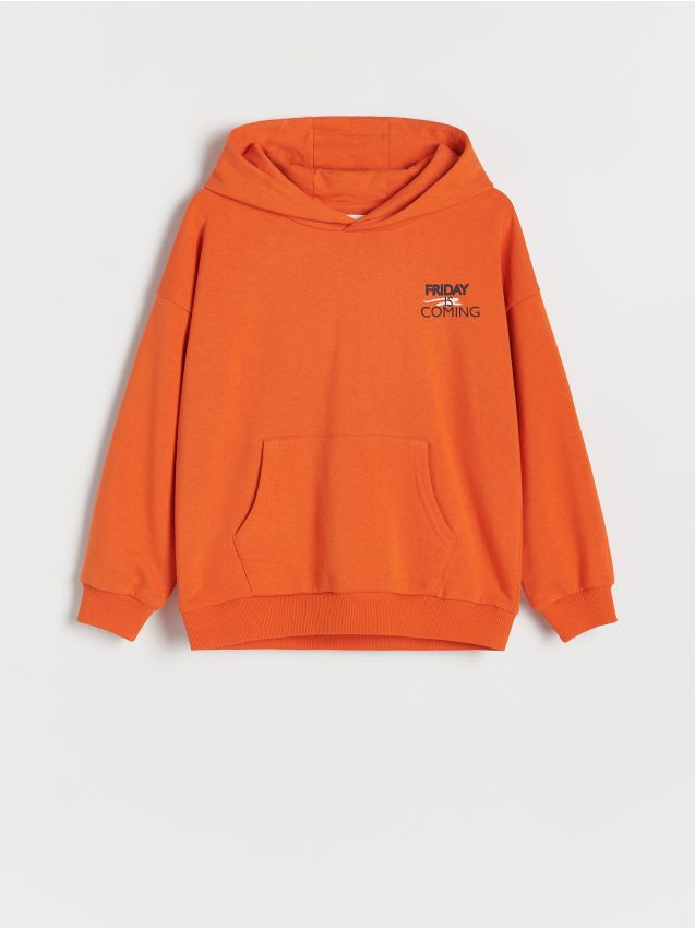 Reserved - bluză sport oversized - portocaliu