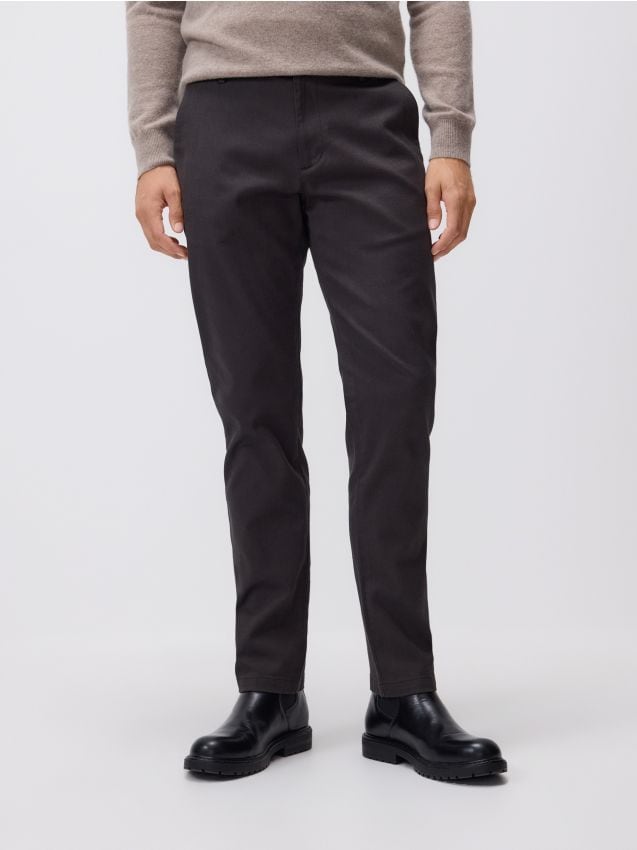 Reserved - Pantaloni chino slim fit - maro-închis