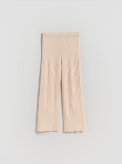 Viscose blend jersey trousers