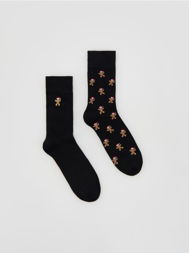 Lot de 2 paires de chaussettes festives - RESERVED