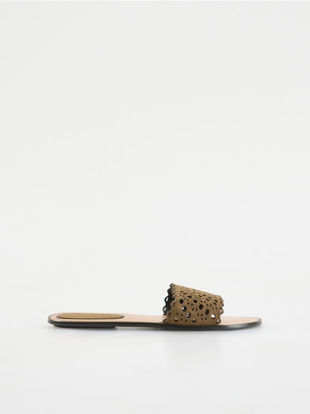Suede slides - RESERVED