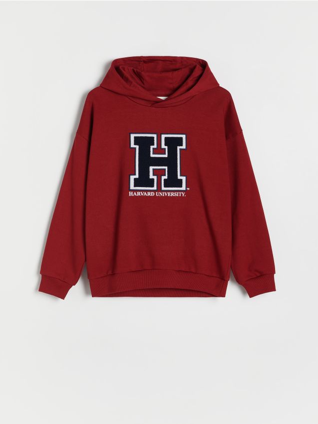 Reserved - bluză sport harvard - roșu-aprins