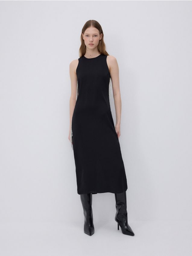 Reserved - LADIES` DRESS - negru