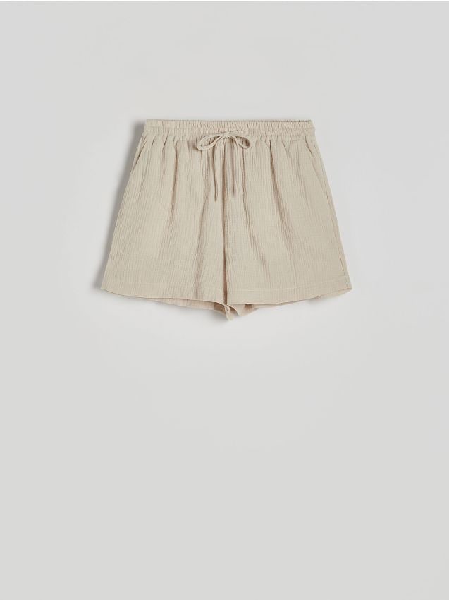 Cotton muslin shorts - RESERVED