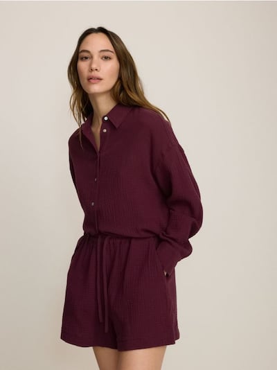 Musselin-Shorts aus Baumwolle