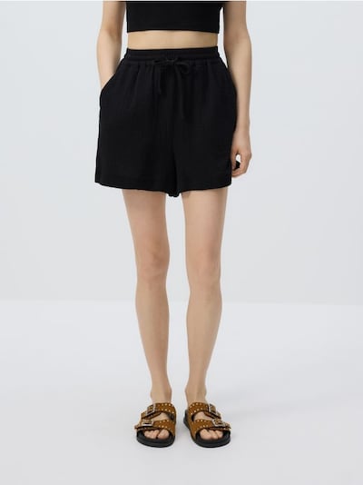 Musselin-Shorts aus Baumwolle