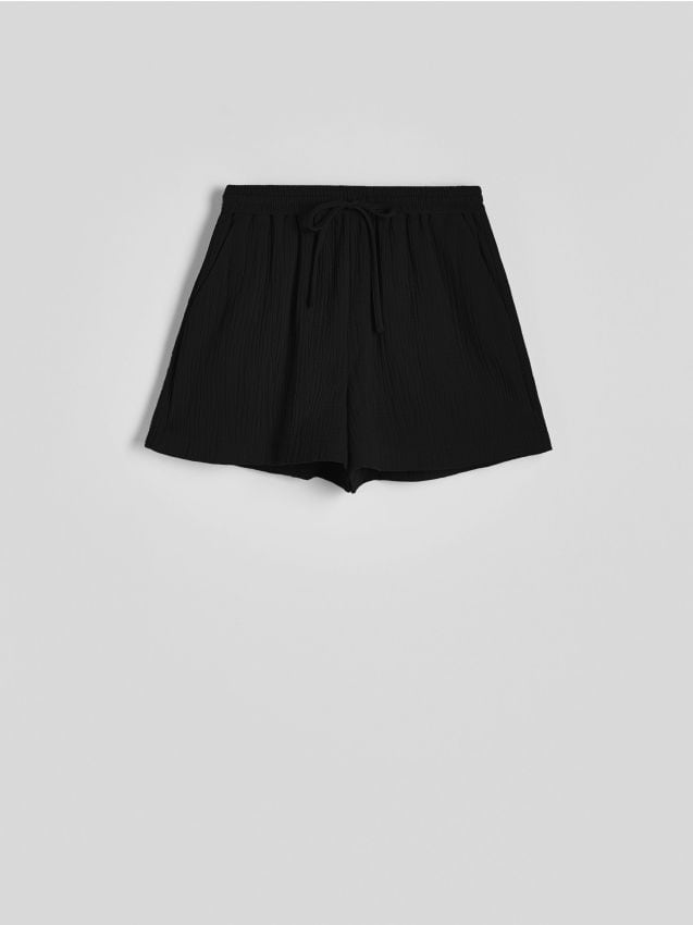 Cotton muslin shorts - RESERVED