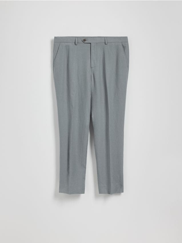 Linen blend suit trousers - RESERVED
