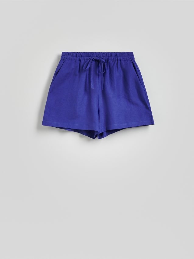 Shorts with linen blend - RESERVED