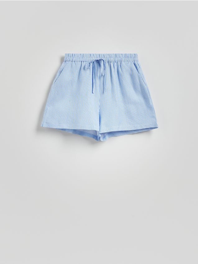 Shorts with linen blend - RESERVED