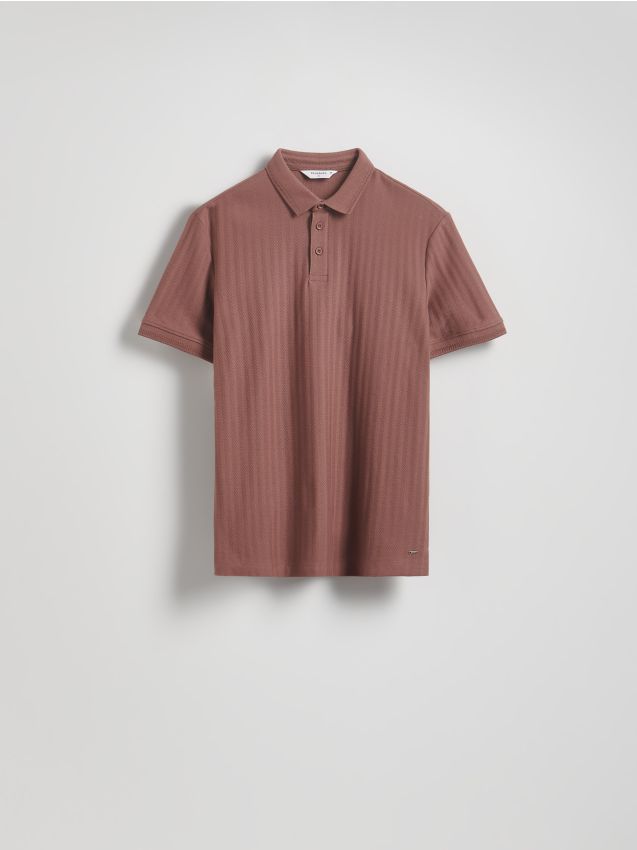 Regular fit poloshirt met structuur - RESERVED