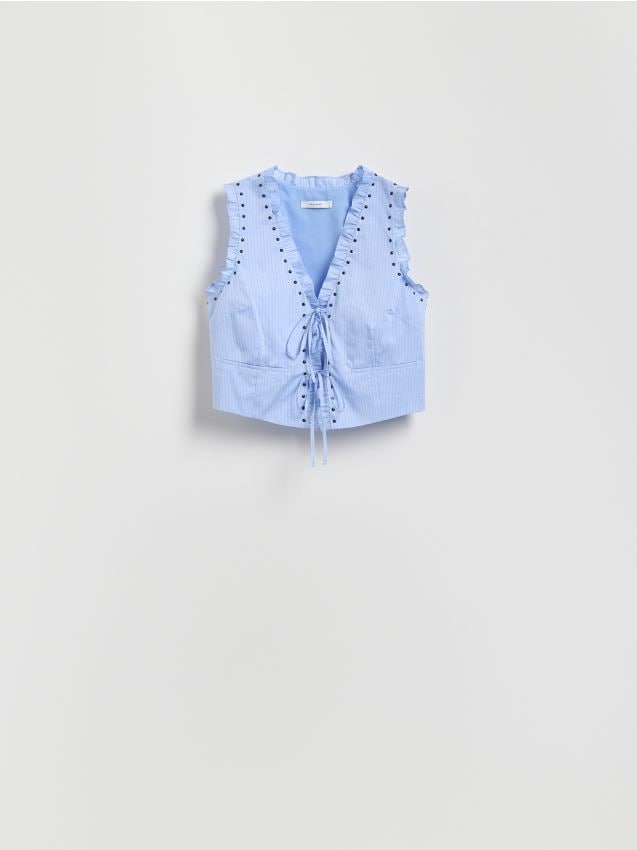 Veste sans manches à finition nouée - RESERVED