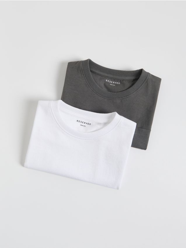 Cotton T-shirts 2 pack - RESERVED