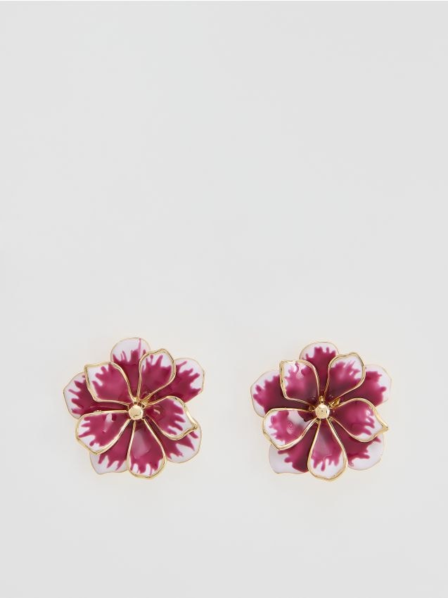 Flower-shaped earrings - RESERVED
