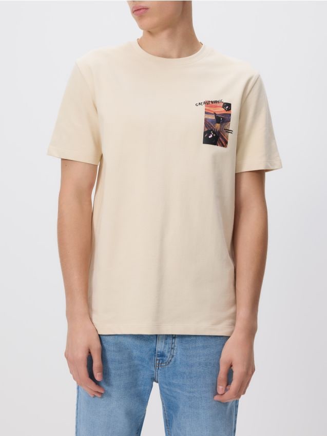 Regular fit printed T-shirt - RESERVED