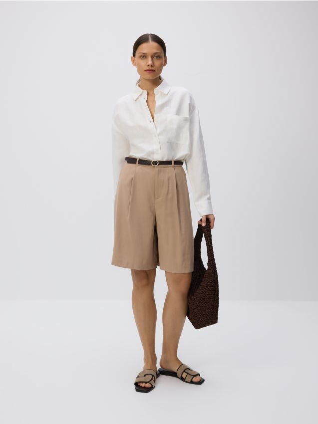 Belted bermuda shorts - RESERVED