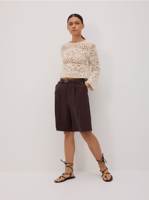 Belted bermuda shorts - RESERVED